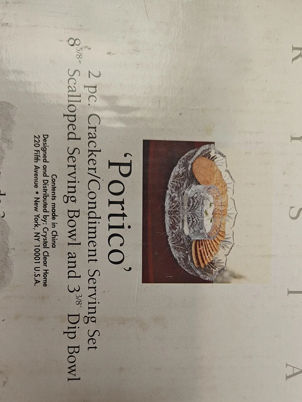 EUC Crystal Serving Set